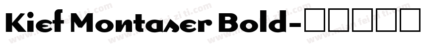 Kief Montaser Bold字体转换